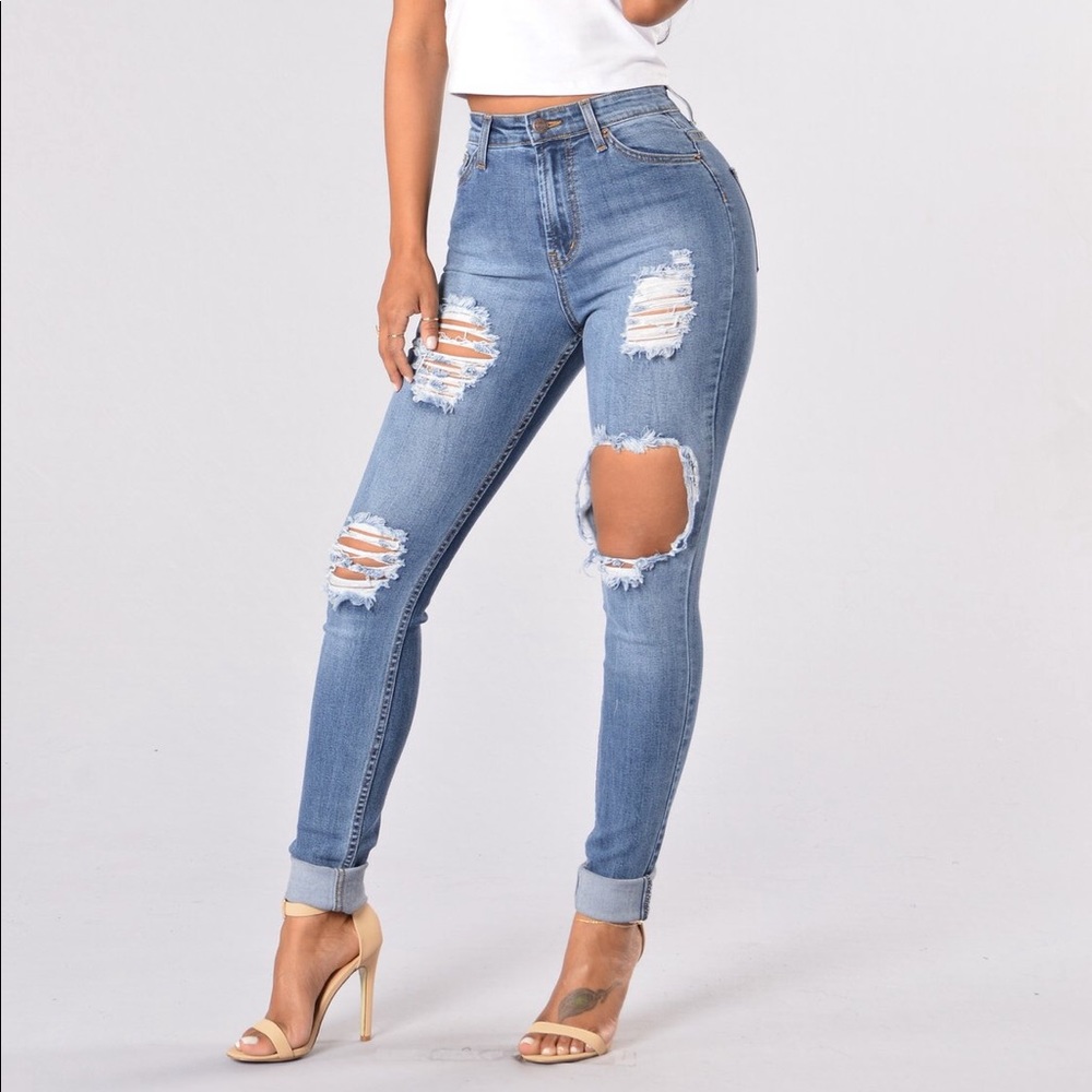 Seek and destroy jeans by fashion nova
